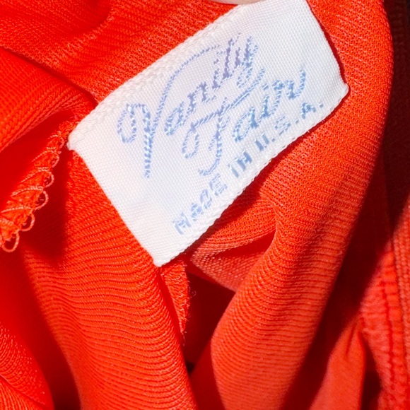 Vintage 70s Orange Vanity Fair Slip Skirt Size Small - Picture 4 of 5